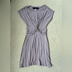 Blue Rain Mauve Twist Wrap Dress